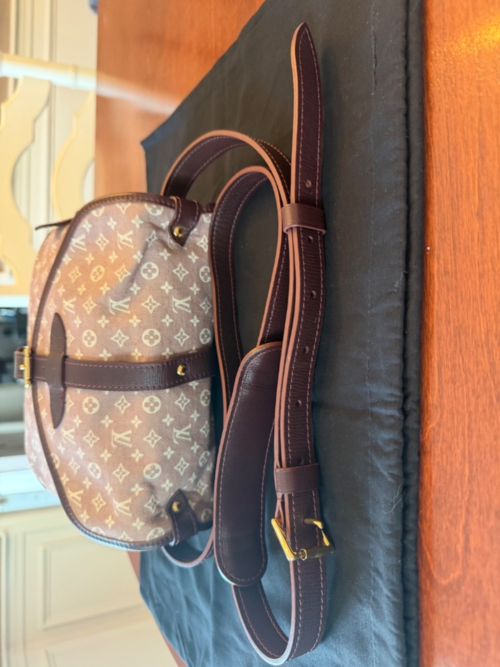 Louis Vuitton Vintage 2012 Sepia Monogram Idylle Saumur PM 20 Canvas Crossbody - Picture 11 of 16
